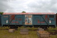 Gedeckter Güterwagen Gos (06.2008)    doornkaat-02-DSC 0368  Gedeckter Güterwagen Gos (06.2008)  --> : Museumseisenbahn, Küstenbahn, Ostfriesland, MKO, Dornum, Norden, Manfred, Detzner, Speyer, Güterwagen Gos, Doornkaat