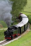 Lok 99 788 etwa in Höhe der Ziegeleistraße 19 bei Wennedach (06.2016)    99788 wennedach genossenschaft 526A1118  Lok 99 788 etwa in Höhe der Ziegeleistraße 19 bei Wennedach (06.2016)  --> : Öchsle, Museumsschmalspurbahn, Oberschwaben, Ochsenhausen, Warthausen, Manfred Detzner, Speyer, kurz vor, Wennedach, Strecke, Dampflok, BR 99 788, 99 788, Berta