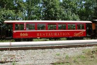 Endbahnhof Warthausen - Zuggarnitur Restaurationswagen (2006)  Wagendaten: Nummer: Stg 4045 - Bauart: KB4i - Hersteller: Schweizerische Waggonfabrik Schlieren - Baujahr: 1937 - Fabriknummer: nicht vergeben - Zustand: betriebsfähig    wagen-restauration-DSCN5503  Endbahnhof Warthausen - Zuggarnitur Restaurationswagen (2006)  Wagendaten: Nummer: Stg 4045 - Bauart: KB4i - Hersteller: Schweizerische Waggonfabrik Schlieren - Baujahr: 1937 - Fabriknummer: nicht vergeben - Zustand: betriebsfähig  --> : Öchsle, Museumsschmalspurbahn, Oberschwaben, Ochsenhausen, Warthausen, Manfred Detzner, Speyer, Bahnhof, Bf, Bhf, Wagen, Restaurant, Speisewagen, Stg 4045, Bauart KB4i, Schweizerische Waggonfabrik, Schlieren