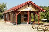 Endbahnhof Warthausen (09.2016)    warthausen bahnhof 526A1533  Endbahnhof Warthausen (09.2016)  --> : Öchsle, Museumsschmalspurbahn, Oberschwaben, Ochsenhausen, Warthausen, Manfred Detzner, Speyer, Bahnhof, Bf, Bhf, Empfangsgebäude