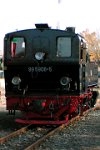 Harzgerode: BR 99 5906-5 (2005)    Harzgerode-BR 99 5906-5-01-02  Harzgerode: BR 99 5906-5 (2005)  --> : Harzer Schmalspurbahnen, HSB, Manfred Detzner, Speyer, Bahnhof, Empfangsgebäude, Bhf, Bf, Harzgerode, Dampflok, BR 99 5906-5, 99 5906-5, Mallet